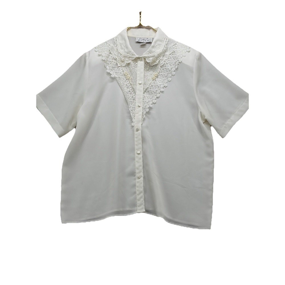 PRETTY! VINTAGE 'KATHY CHE' SOFT EMBROIDERED SIZE 14 lean tailoring, coquette